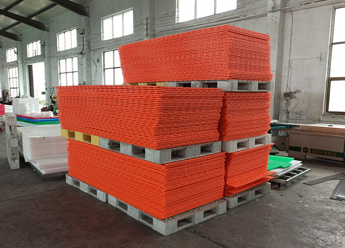 China 4x8 Plastic Ground Protection Mat-temporary road mat price-hdpe  plastic drilling rig mats